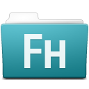 Adobe Freehand Folder Icon 128x128 png